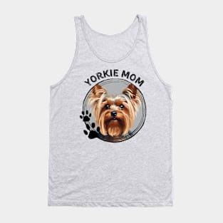 Yorkie Yorkshire Terrier Dog Mom Dog Breed Portrait Tank Top